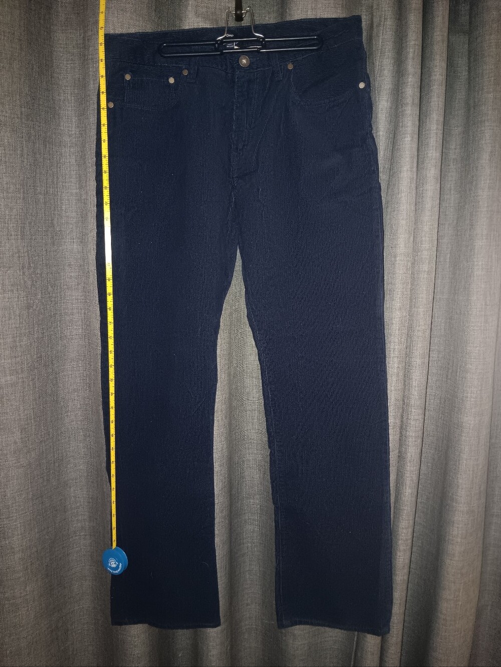 GAP Men's Corduroy Black Straight-Leg Jeans